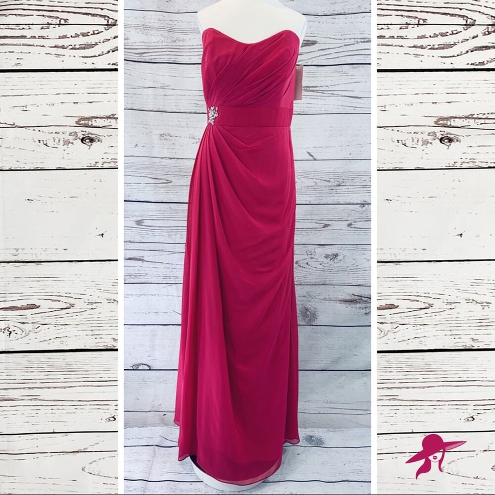 Jordan Fashions NWT Azelea Pink long  A452F dress